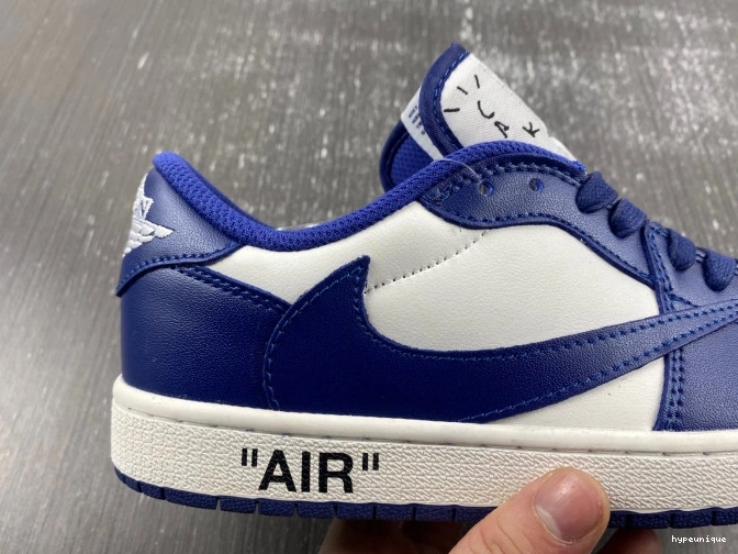 HYPE X CUSTOM DM7890-101 SCOTT AIR JORDAN 1 OFF-WHITE TRAVIS X 0811